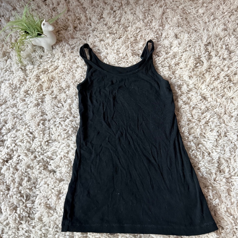 Timeless black A New Day Classic ribbed women’s comfortable soft, long summer Bl